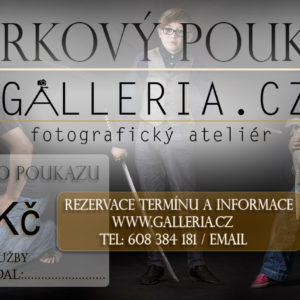 Dárkový poukaz na fotografické služby v hodnotě 3500,- kč koupimobraz.cz ve spolupráci s galleria.cz fotogarfickým ateliérem. Fotograf Jakub Morávek3.